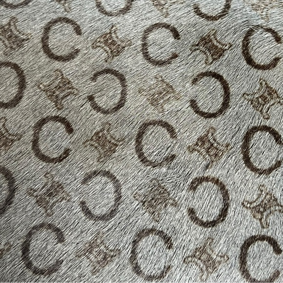 CELINE VTG Madem C Grey Pony Hair Short Handle Bag - Picture 16 of 16